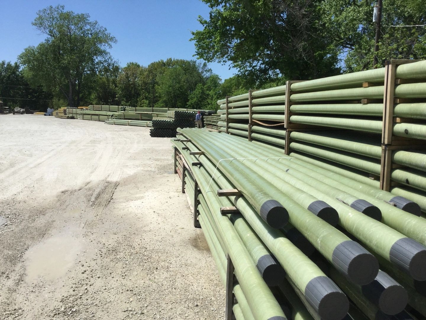 Arrow Pump & Supply warehouse with pipe inventory